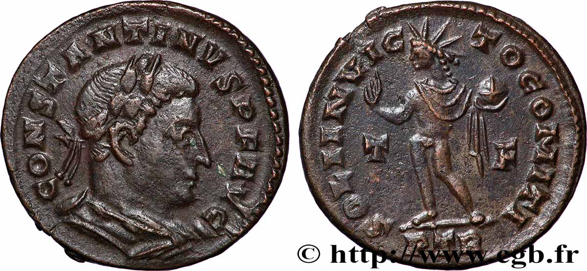 CONSTANTIN Ier LE GRAND Follis ou nummus TTB/TTB+