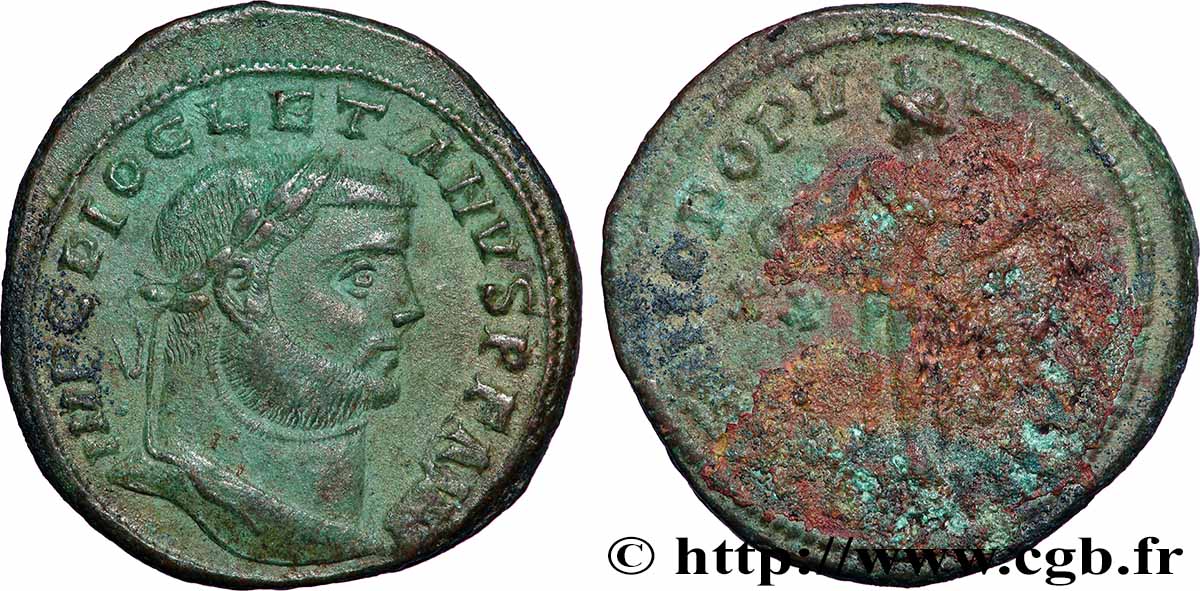 DIOCLÉTIEN Follis ou nummus TTB/B