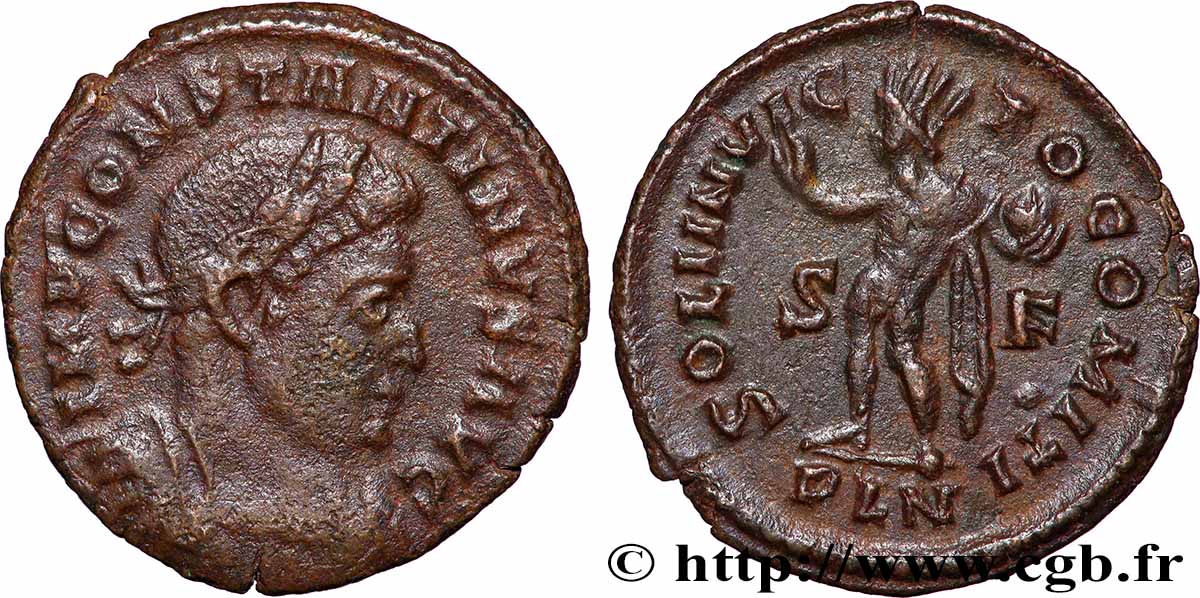 CONSTANTINE I THE GREAT Follis ou nummus XF