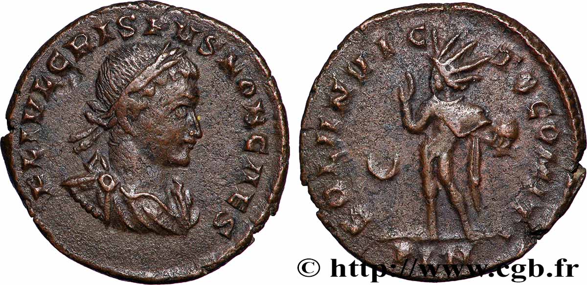 CRISPUS Follis ou nummus AU/XF