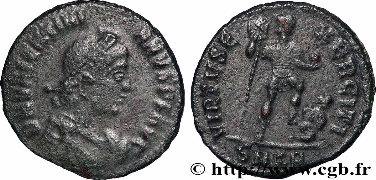 VALENTINIEN II Maiorina pecunia TTB/TTB+