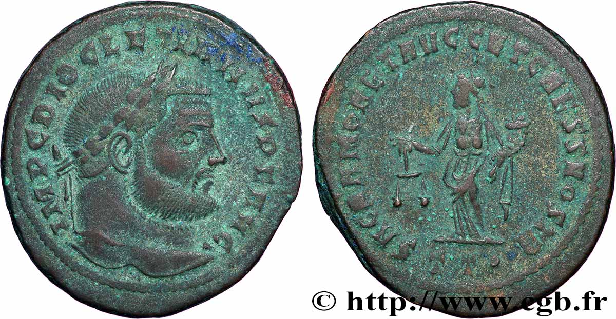 DIOCLETIAN Follis ou nummus XF