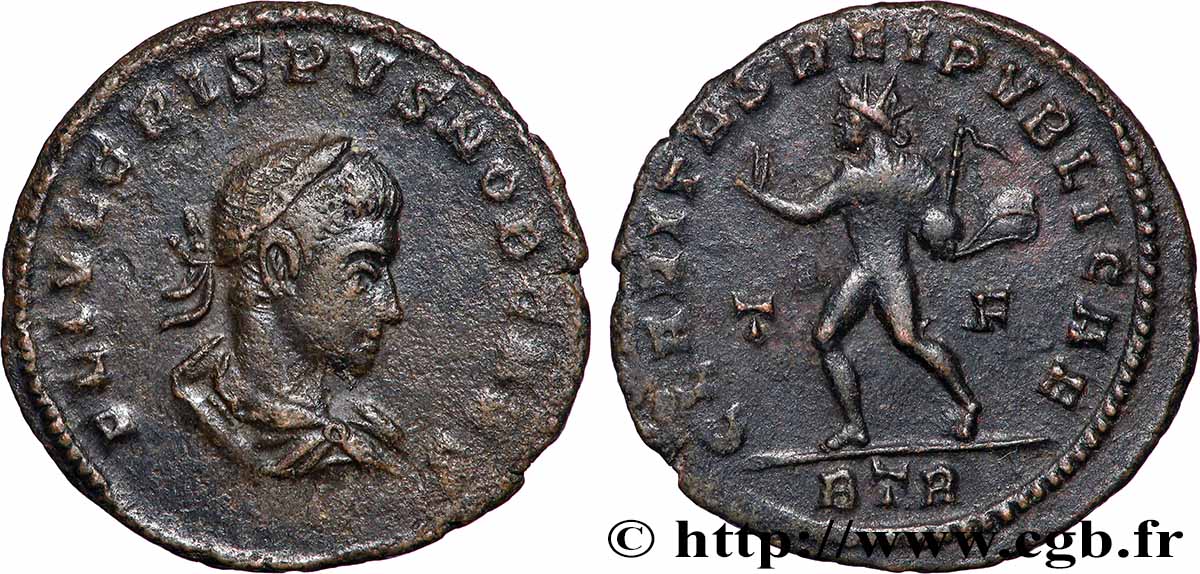 CRISPUS Follis ou nummus SS