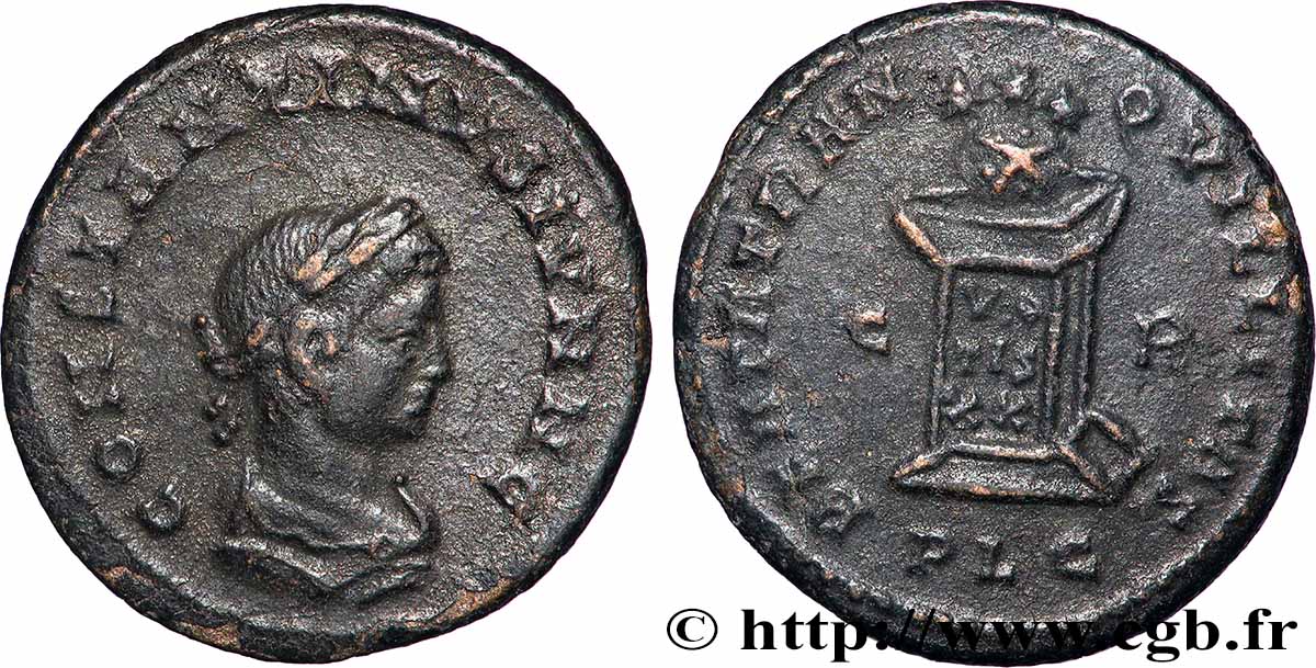 CONSTANTIN II Centenionalis ou nummus TTB