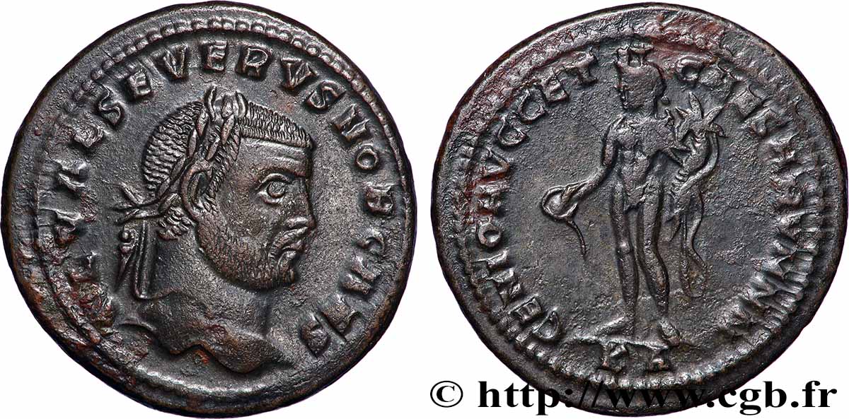 SÉVÈRE II Follis ou nummus SUP/TTB+