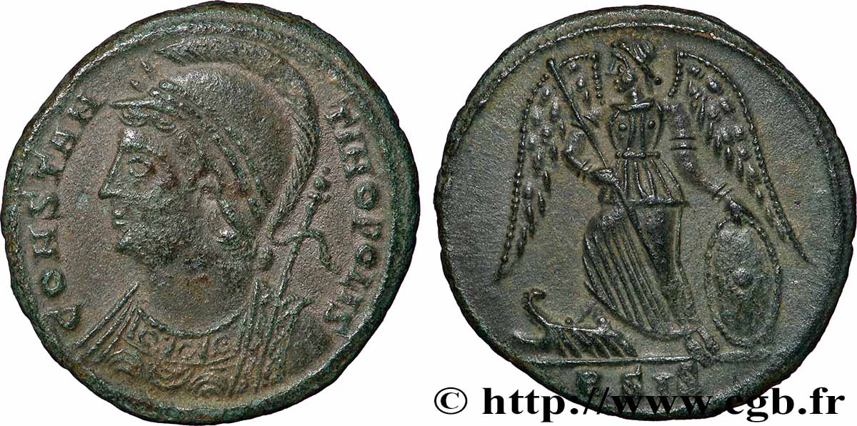 CONSTANTINOPOLIS Centenionalis ou nummus AU