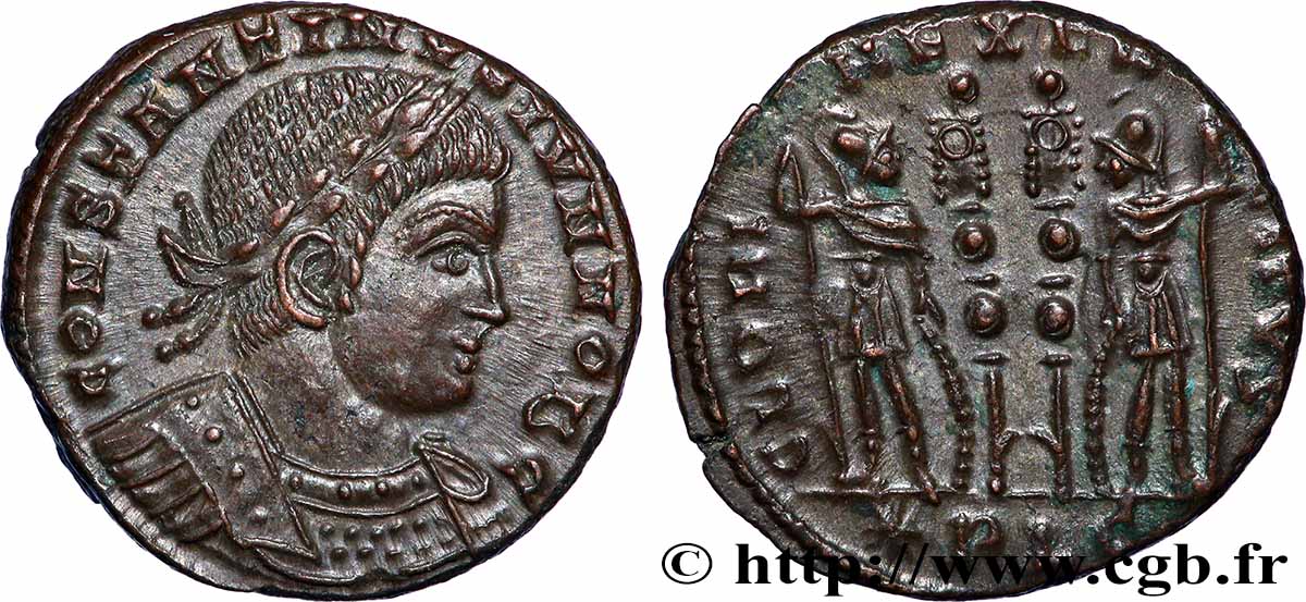 CONSTANTIN II Centenionalis ou nummus SPL/SUP