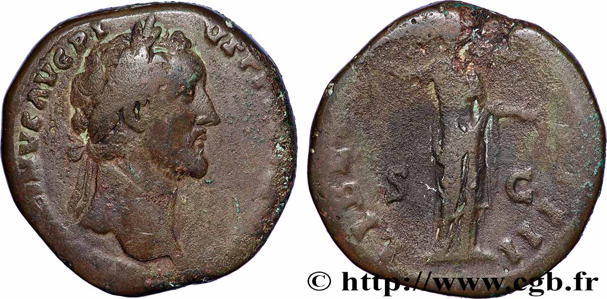 ANTONINUS PIUS Sesterce VF