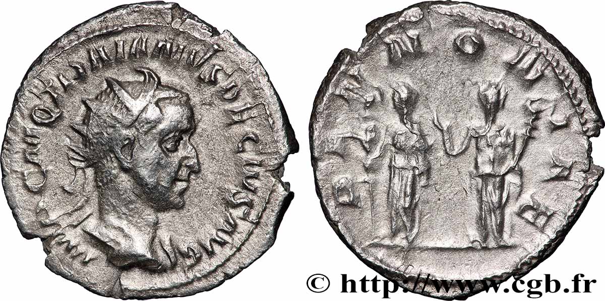 TRAJAN DÈCE Antoninien TTB+