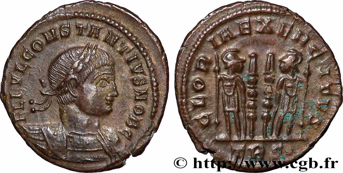 CONSTANTIUS II Centenionalis ou nummus AU