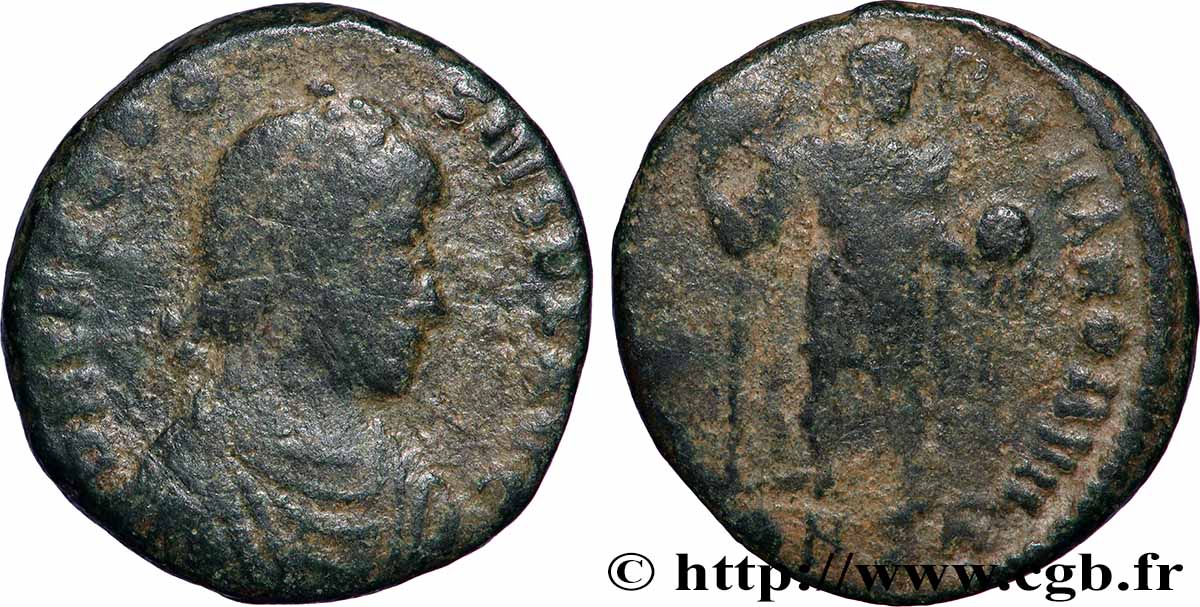 THÉODOSE Ier Maiorina pecunia TB