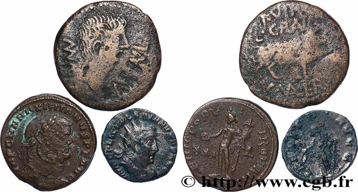 LOTS Lots de 3 monnaies lot