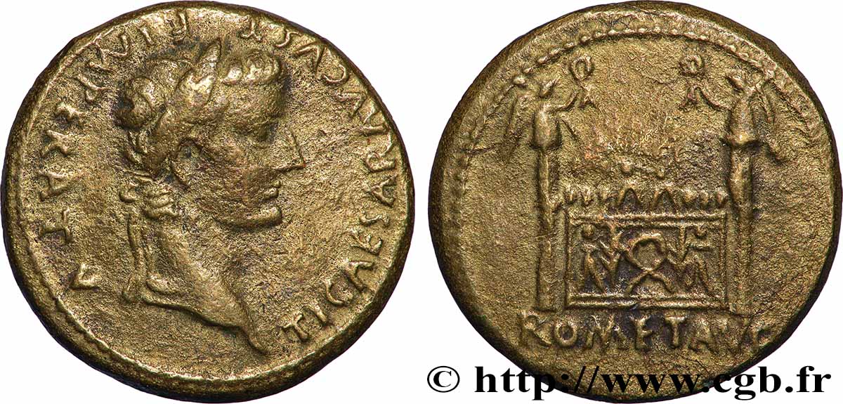 TIBERIUS As à l&nbsp;autel de Lyon VF/XF