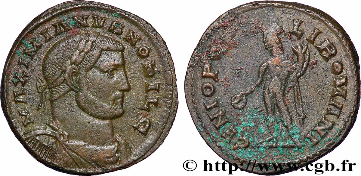 GALÈRE Follis ou nummus TTB+/TTB