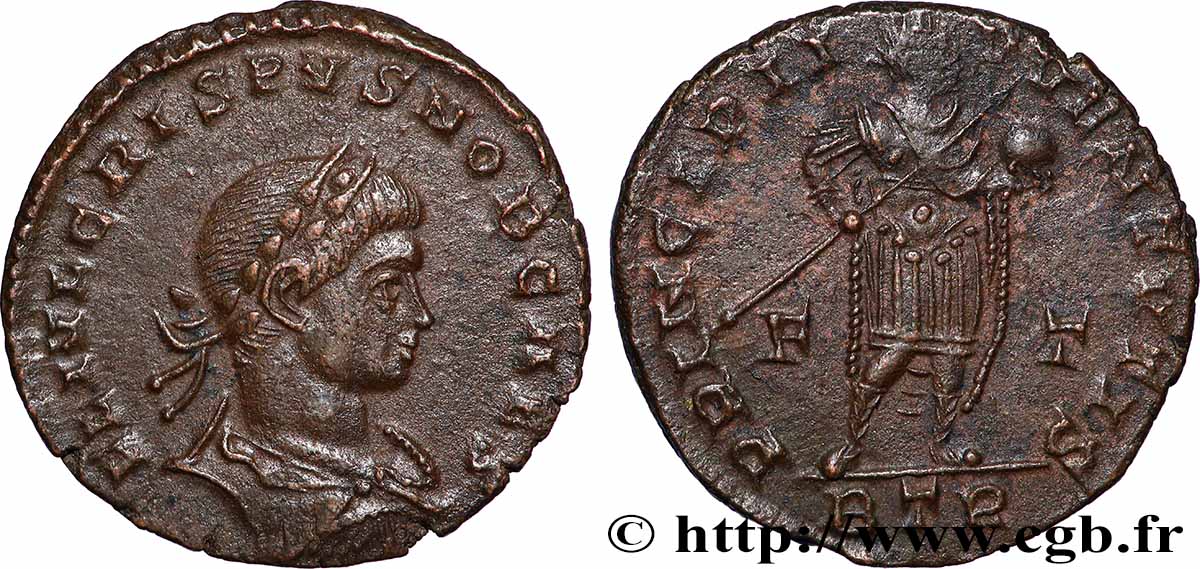 CRISPUS Follis ou nummus AU