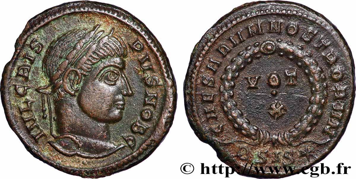 CRISPUS Centenionalis ou nummus AU