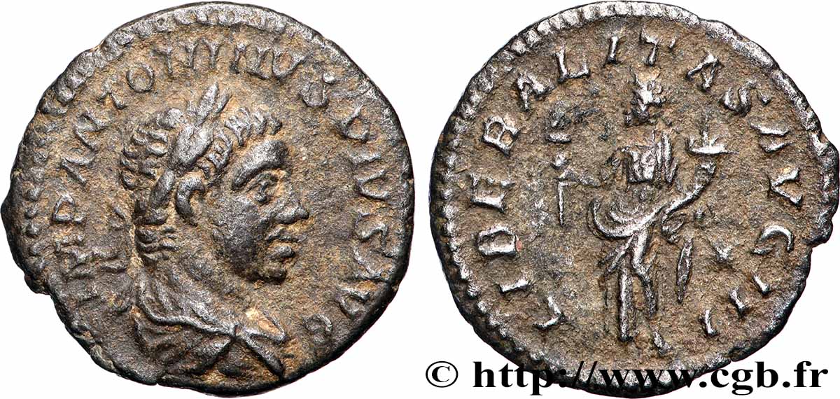 ELAGABALUS Denier XF