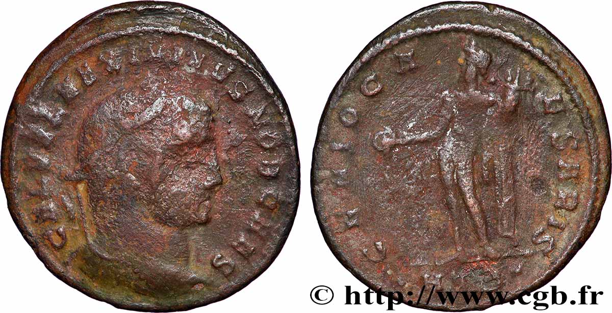 MAXIMIN II DAIA Follis ou nummus TB