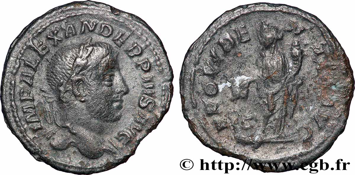 SEVERUS ALEXANDER Denier XF