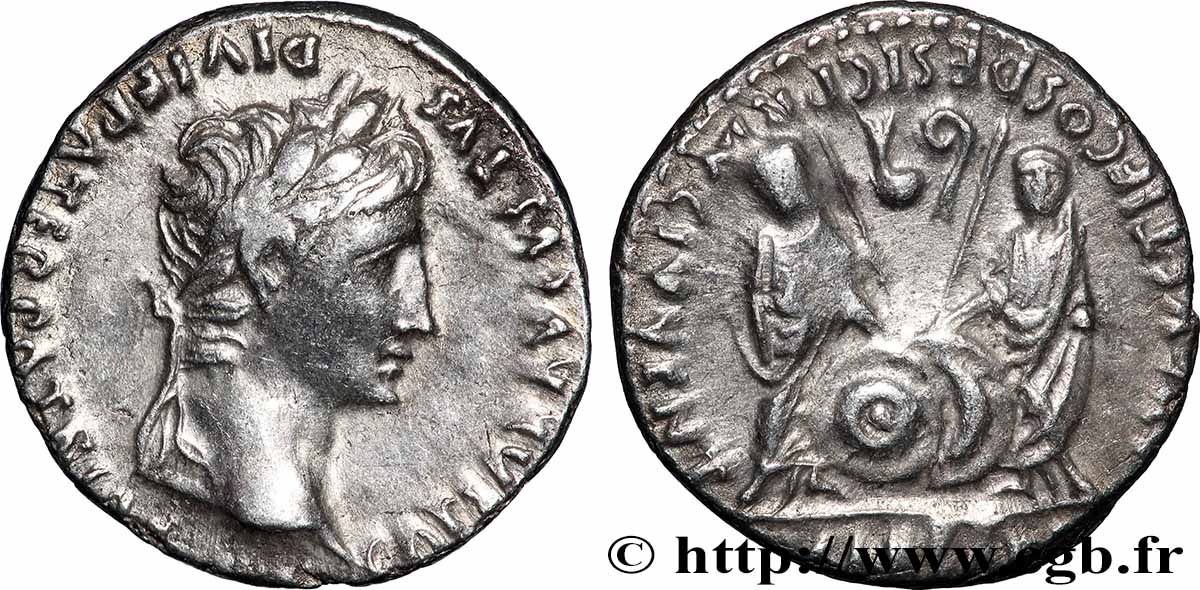 AUGUSTUS, CAIUS and LUCIUS Denier AU