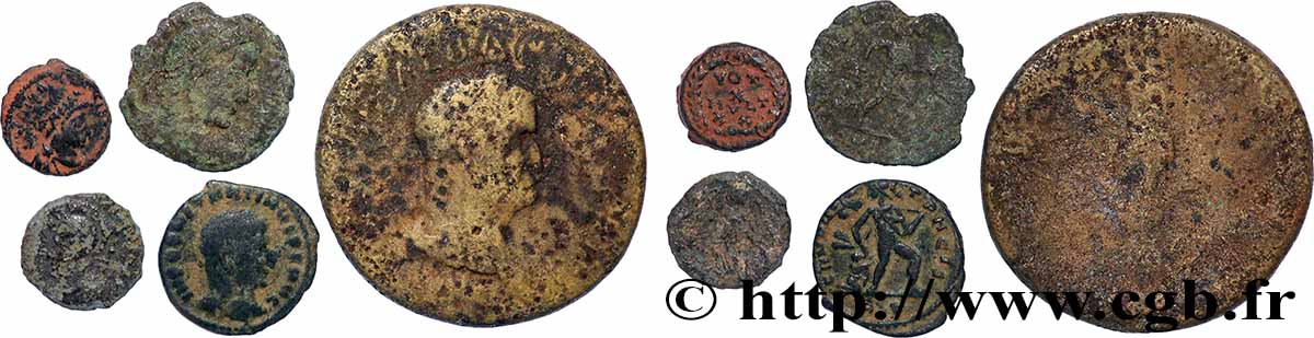 LOTS Lots de 5 monnaies lot