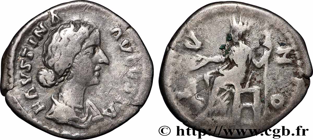 FAUSTINA MINOR Denier XF/VF