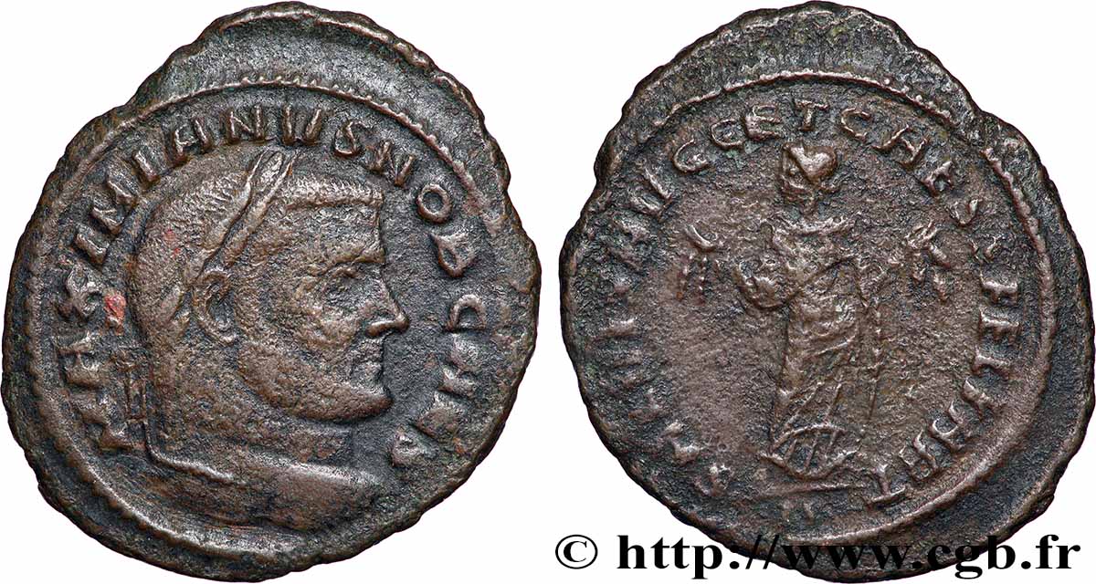 GALERIO Follis ou nummus MBC