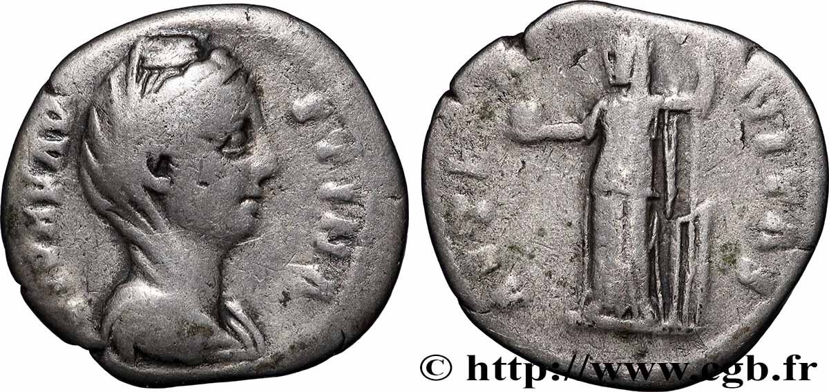 FAUSTINA MOTHER Denier VF