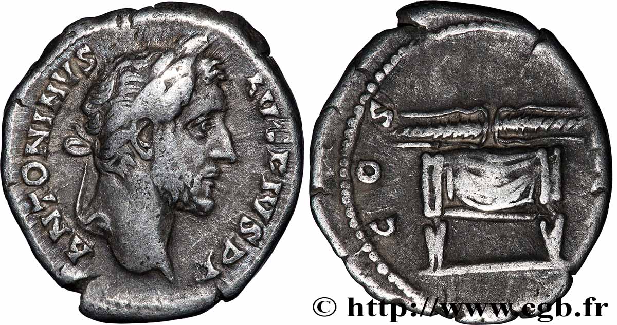 ANTONINUS PIUS Denier XF