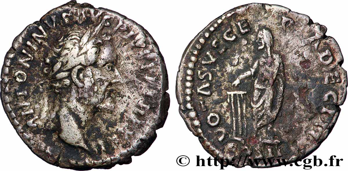 ANTONINUS PIUS Denier VF/XF