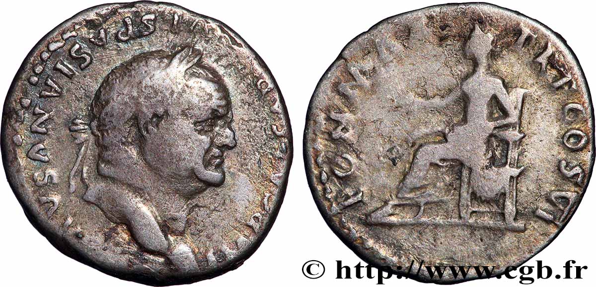 VESPASIANUS Denier VF/VF