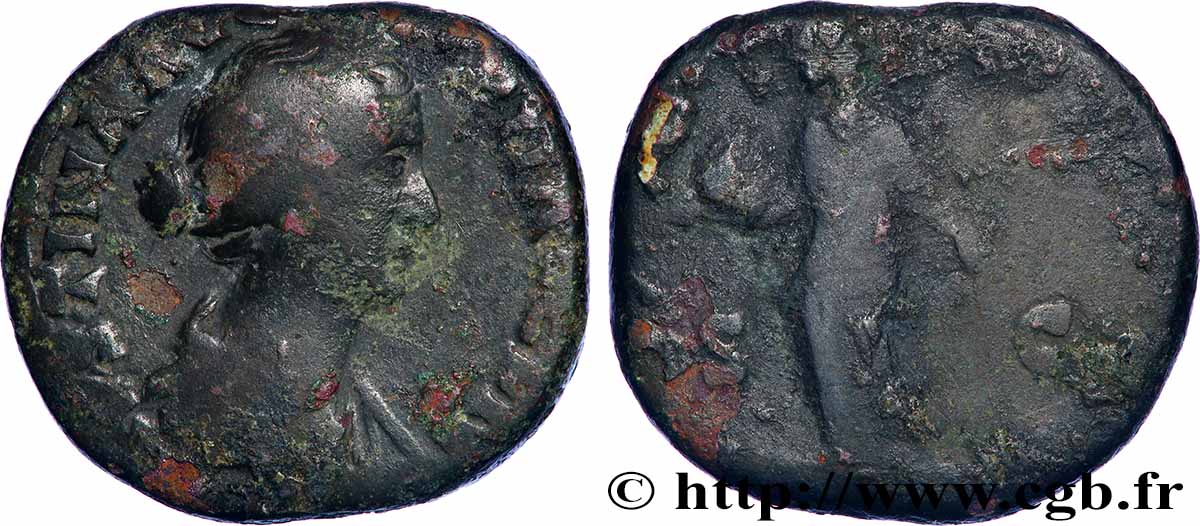 FAUSTINA MINOR Moyen bronze, dupondius ou as S