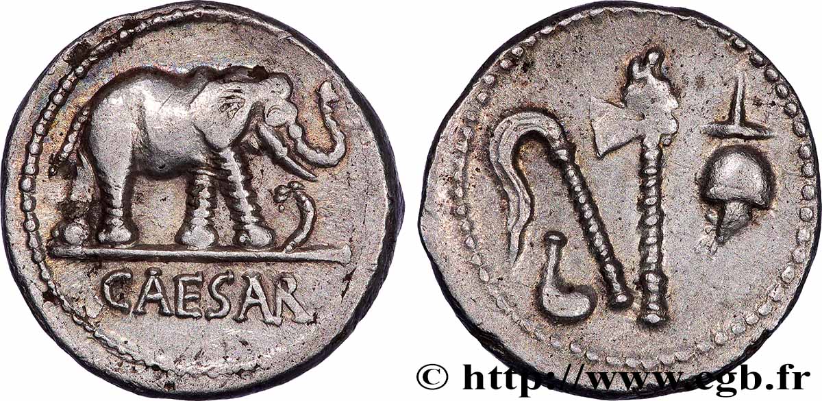 IULIUS CAESAR Denier fVZ/VZ