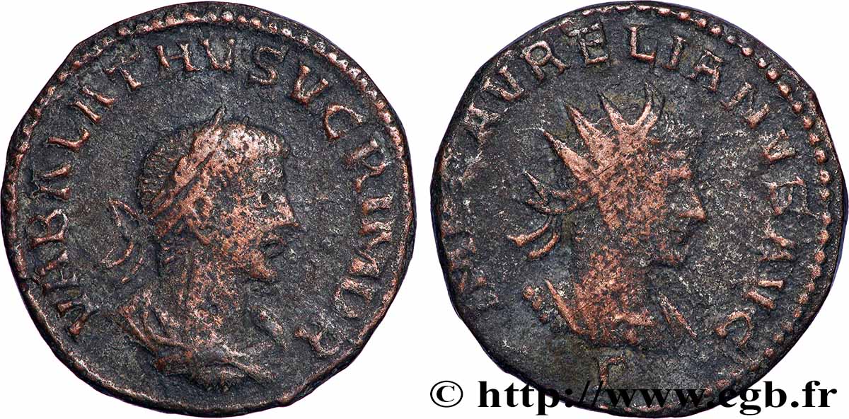 AURELIANUS und VABALATHUS Antoninien SS