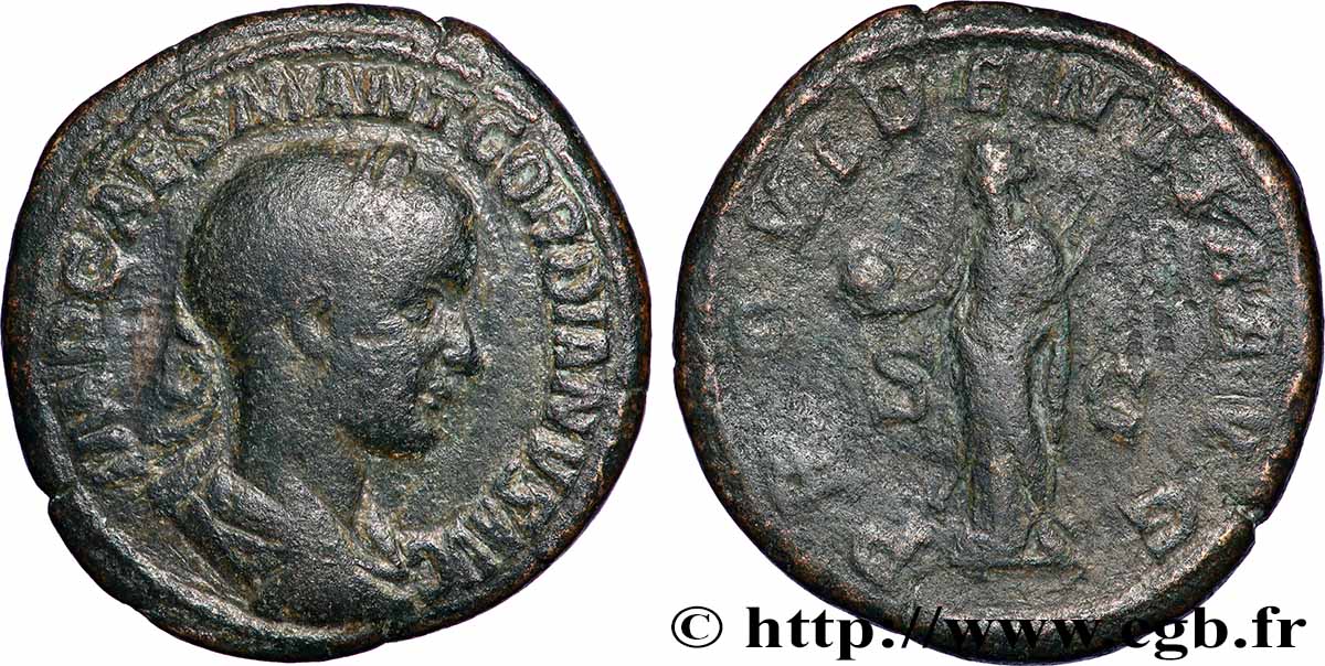 GORDIEN III Sesterce TTB/TB+