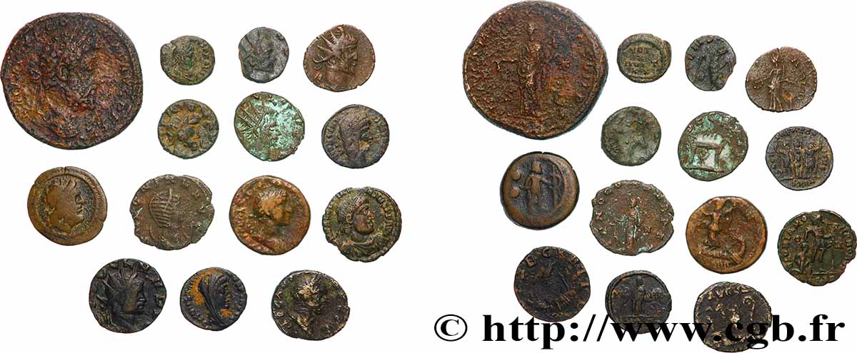 LOTS Lots de 14 monnaies lot