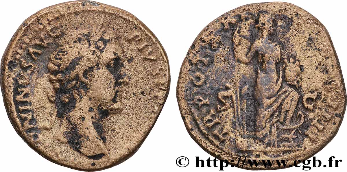 ANTONINUS PIUS Sesterce VF