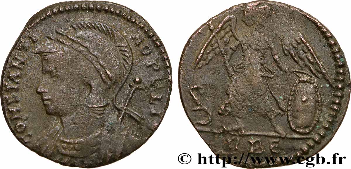 CONSTANTINOPOLI Centenionalis ou nummus q.SPL