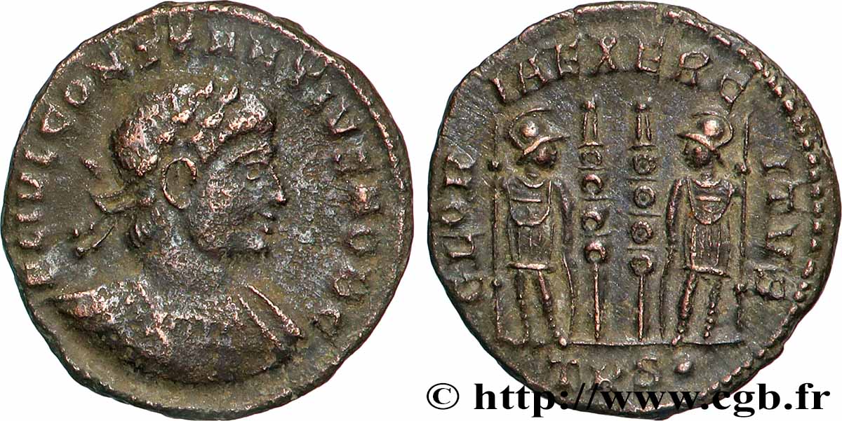 CONSTANTIUS II Centenionalis ou nummus AU