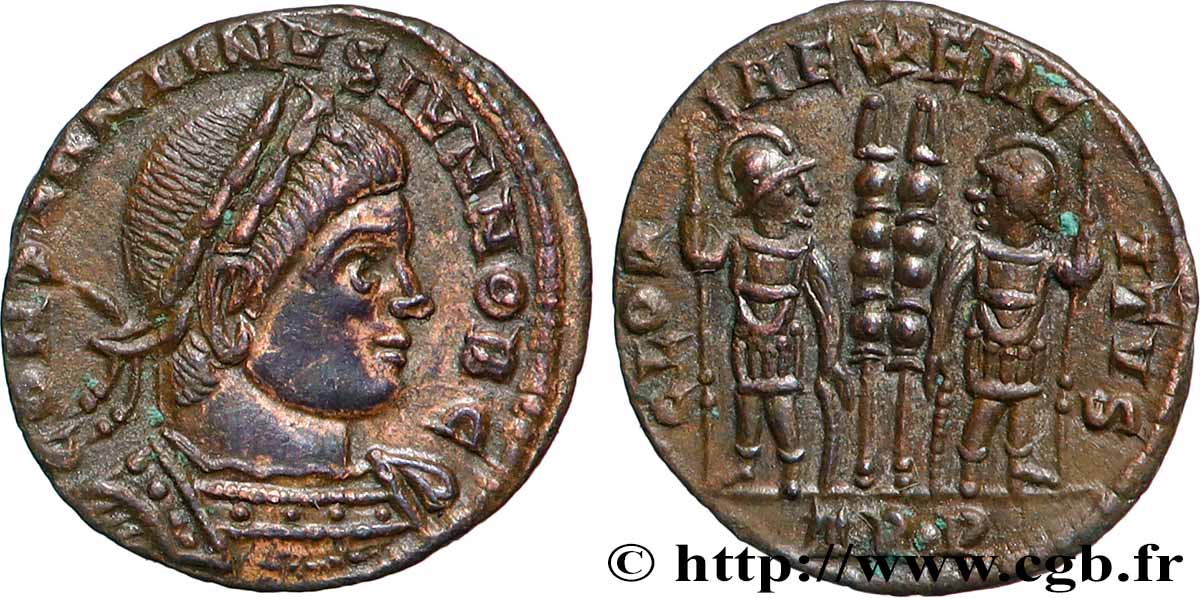 CONSTANTINE II Centenionalis ou nummus AU