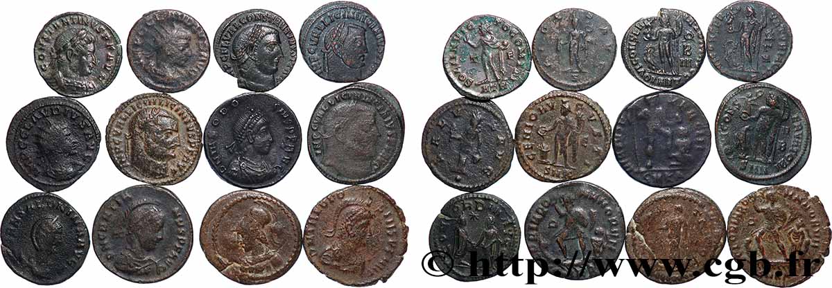 LOTS Lots de 12 monnaies lot