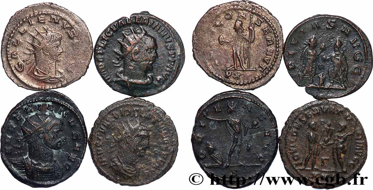 LOTS Lots de 4 monnaies lot