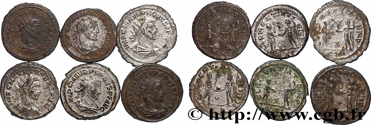 LOTS Lots de 6 monnaies lot