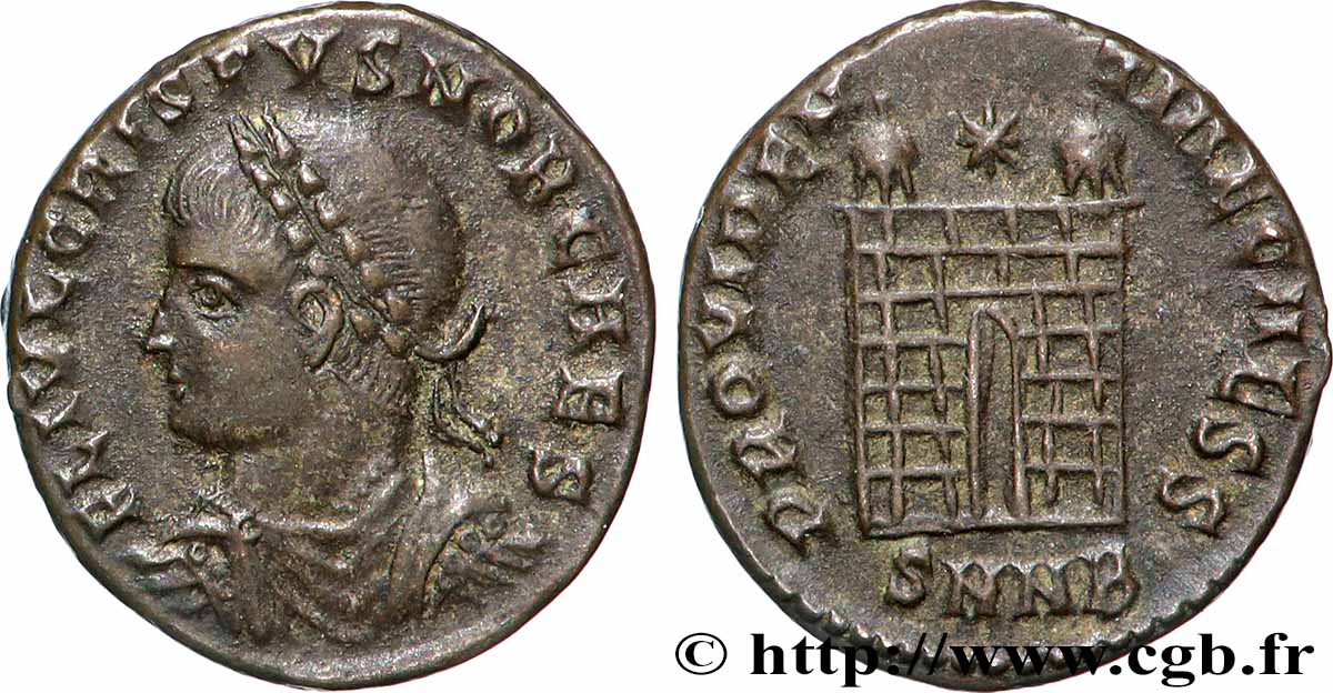 CRISPUS Centenionalis ou nummus TTB+