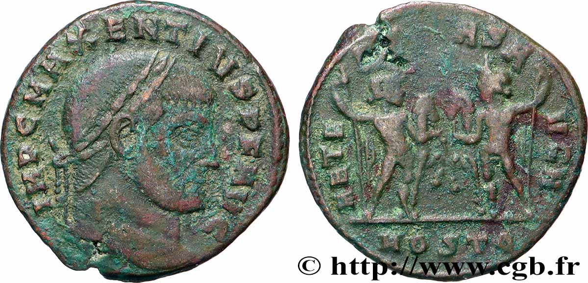 MASSENZIO Follis ou nummus q.BB