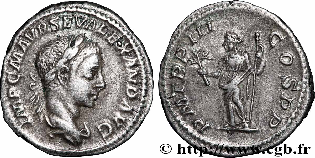 ALEXANDRE SÉVÈRE Denier TTB+