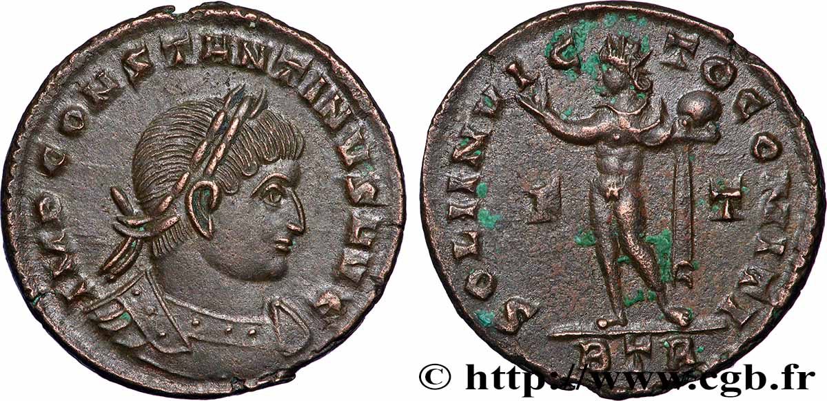 CONSTANTINE I THE GREAT Follis ou nummus AU/AU