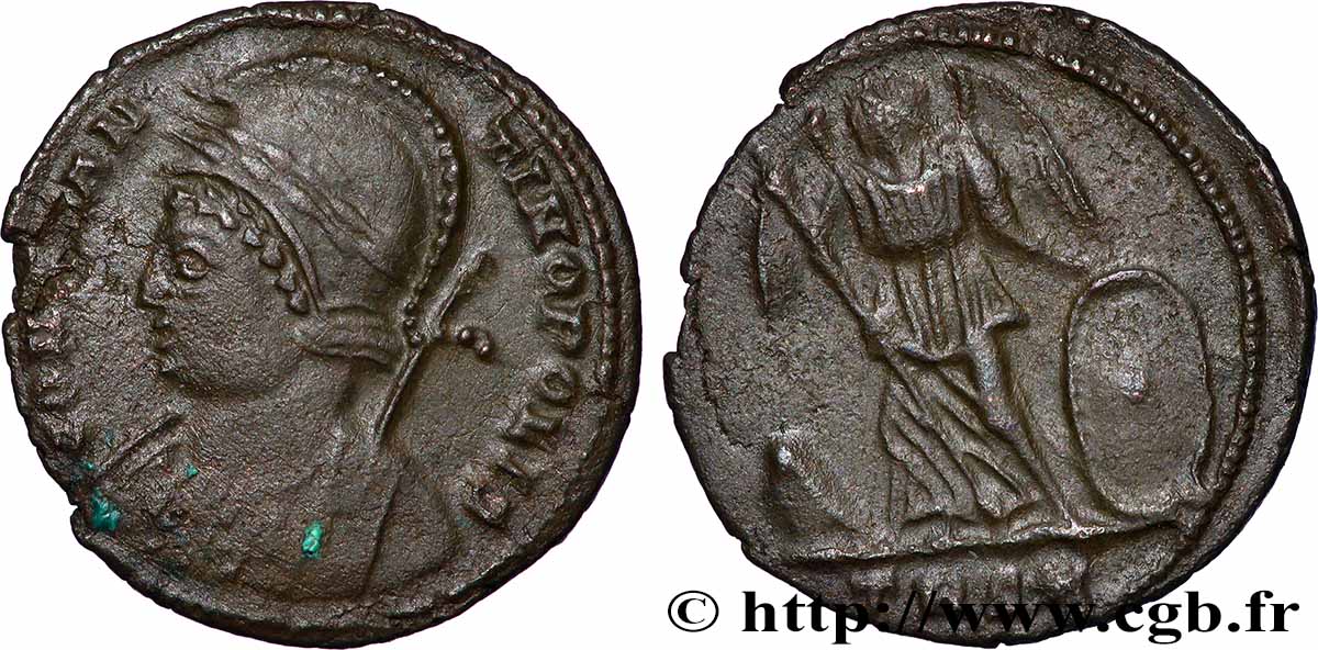 CONSTANTINOPLE Centenionalis ou nummus TTB+