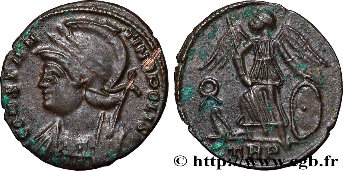 CONSTANTINOPLE Centenionalis ou nummus TTB+