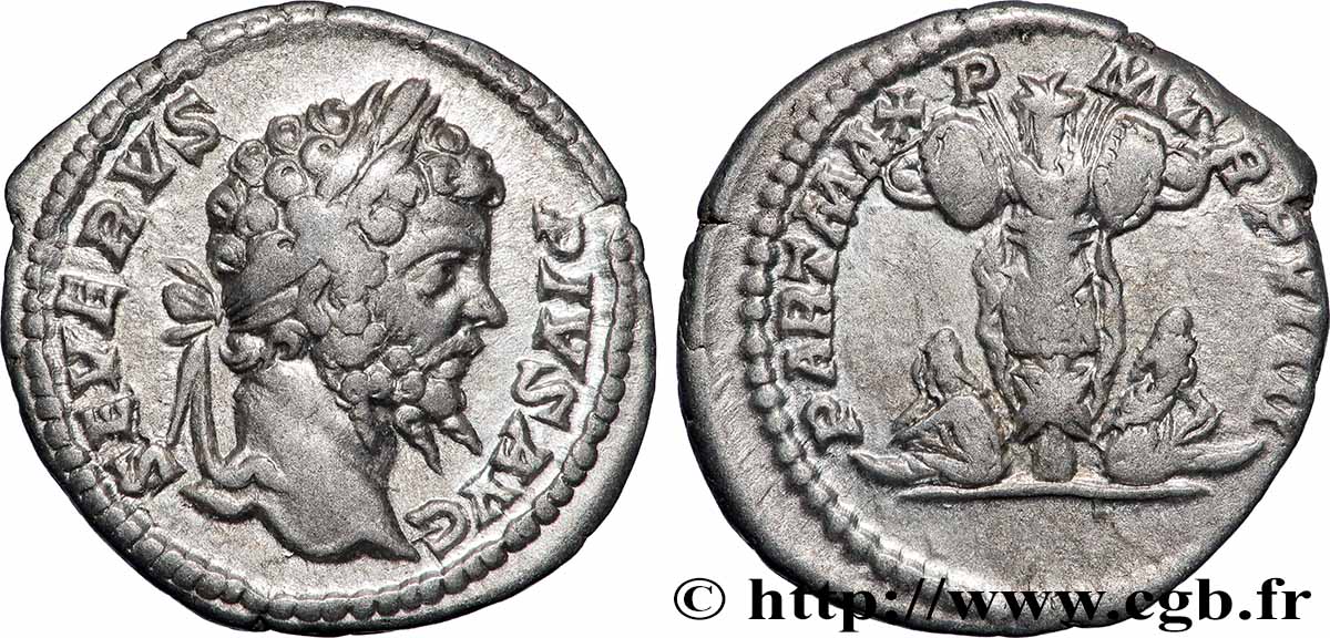 SEPTIME SÉVÈRE Denier TTB+/TTB